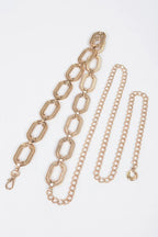 Oval Metal Plus Size Chain Belt | Mixtshop LLC