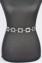 Square Metal Plus Size Chain Belt | Mixtshop LLC