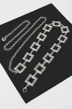 Square Metal Plus Size Chain Belt | Mixtshop LLC