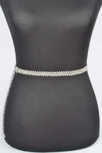Rhinestone Plus Size Chain Belt | Mixtshop LLC