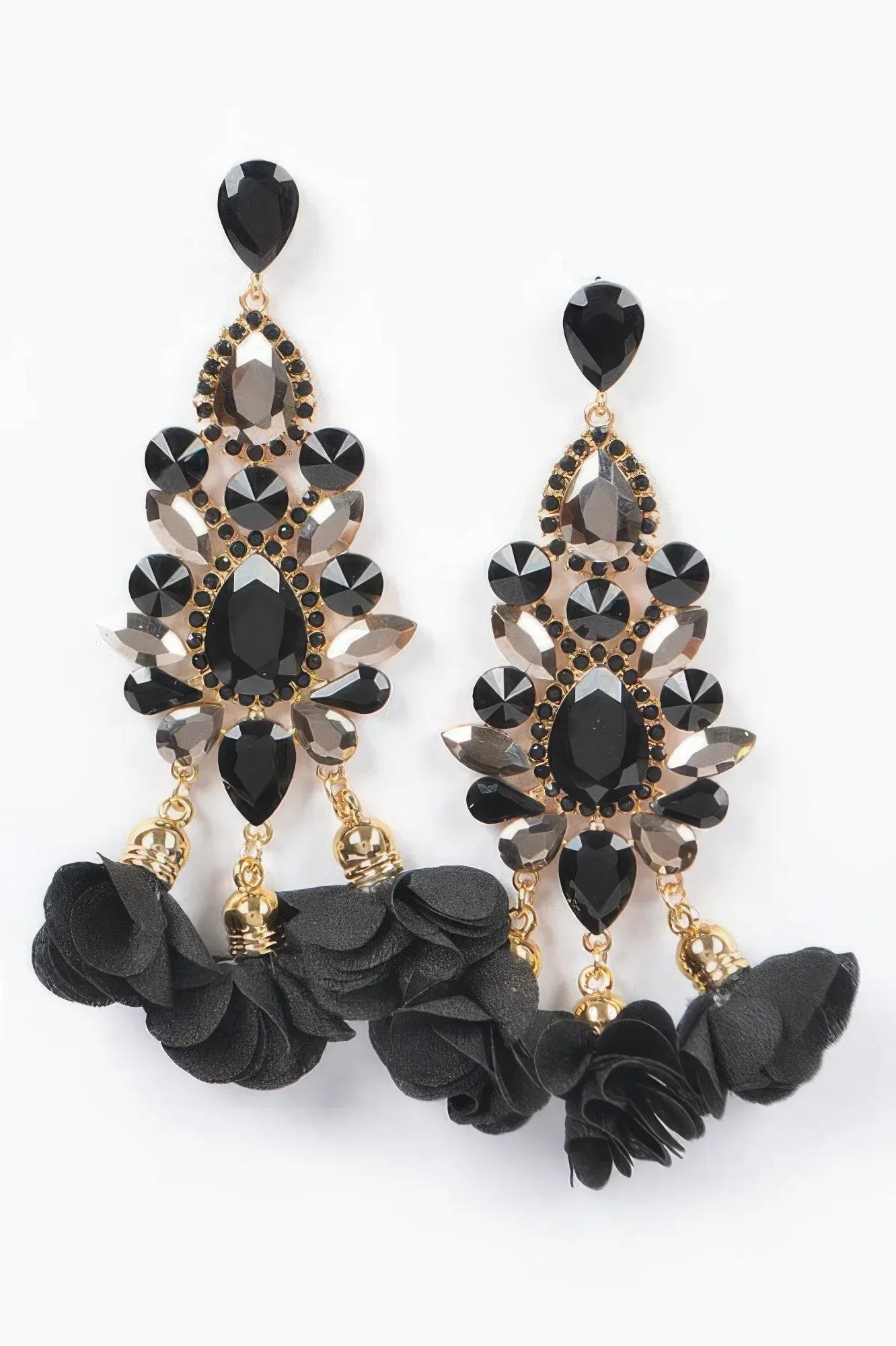 Multi Rhinestone Flower Party Earring | Mixtshop LLC Main image