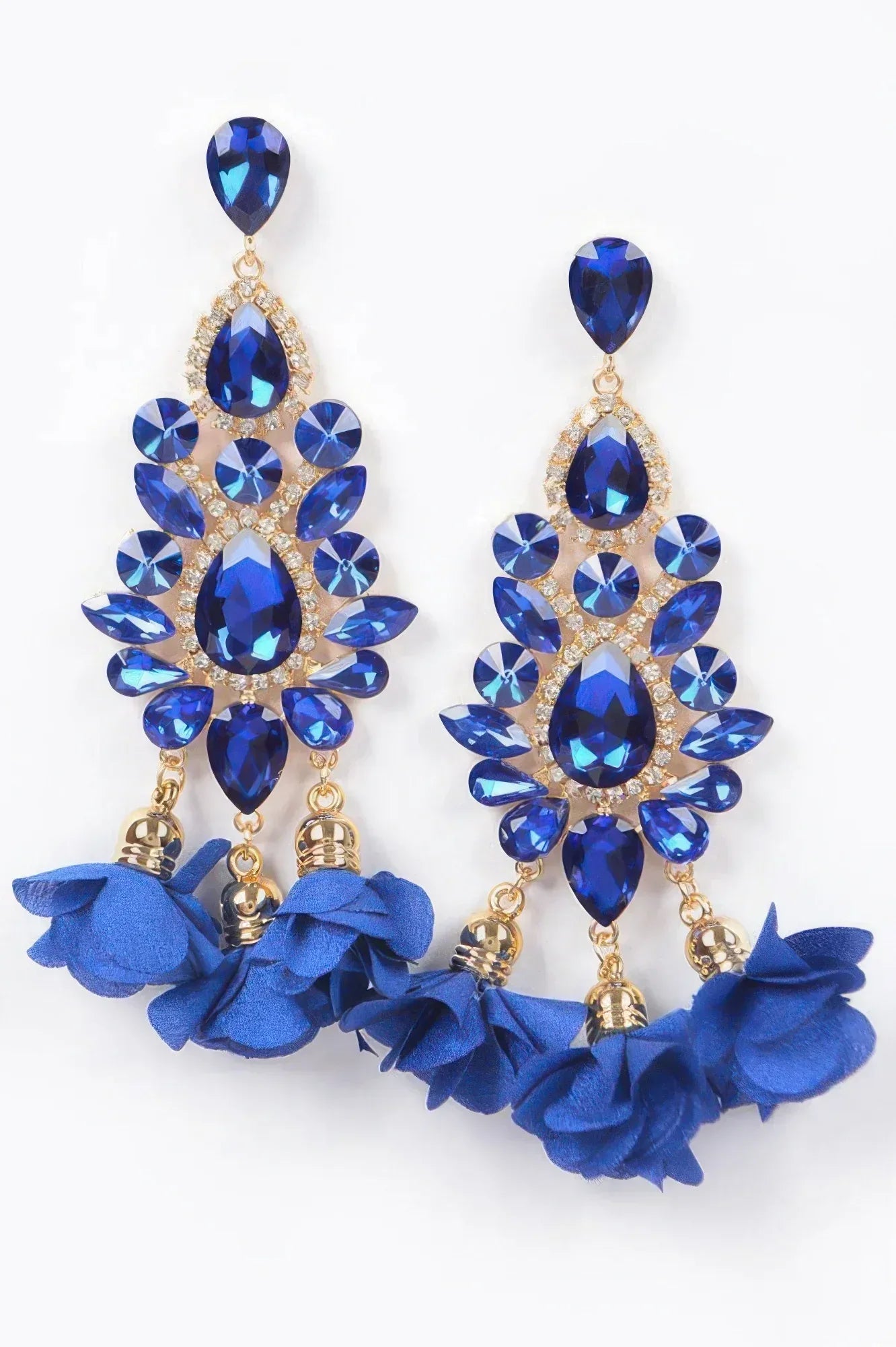 Multi Rhinestone Flower Party Earring | Mixtshop LLC