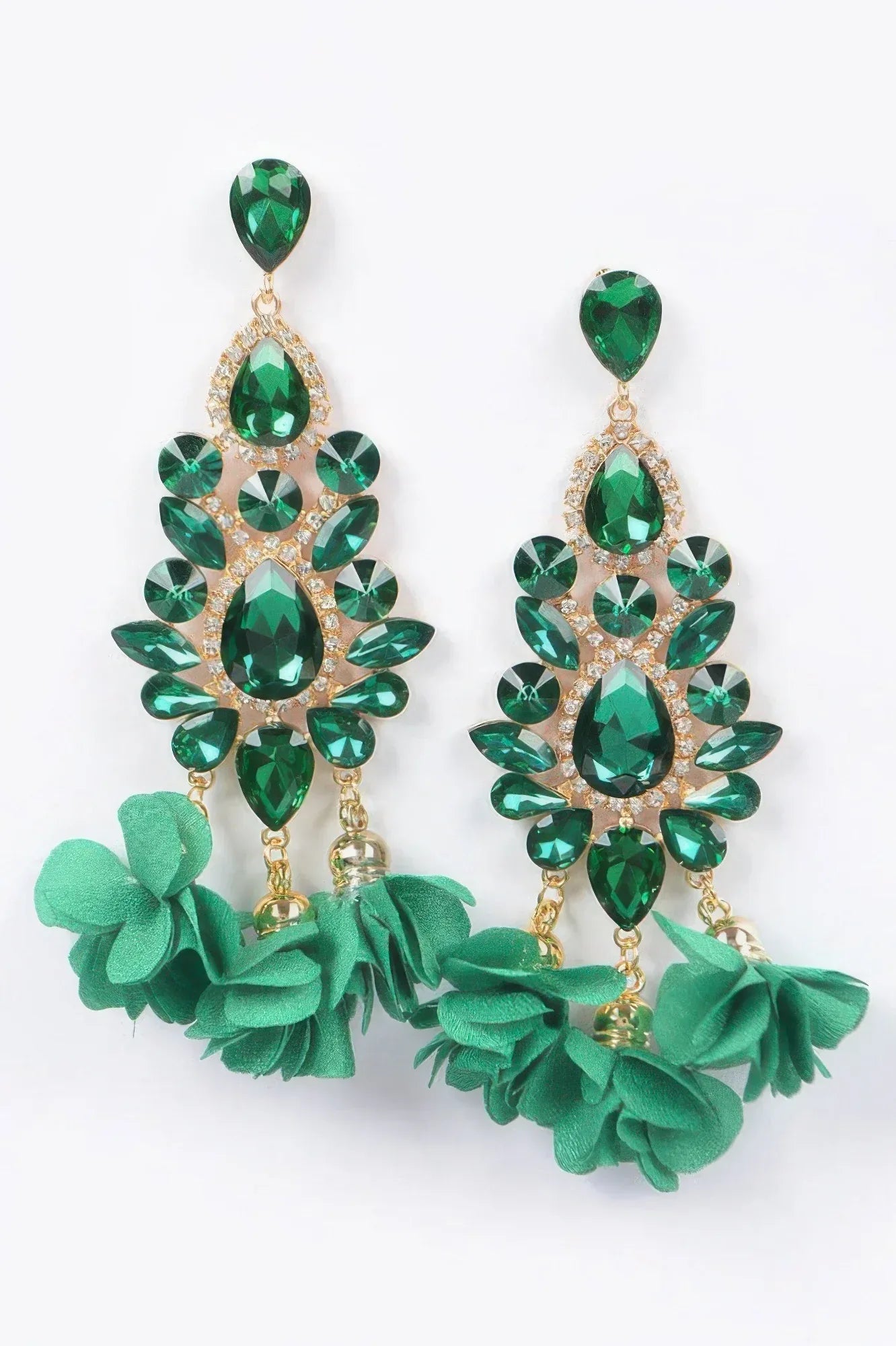 Multi Rhinestone Flower Party Earring | Mixtshop LLC