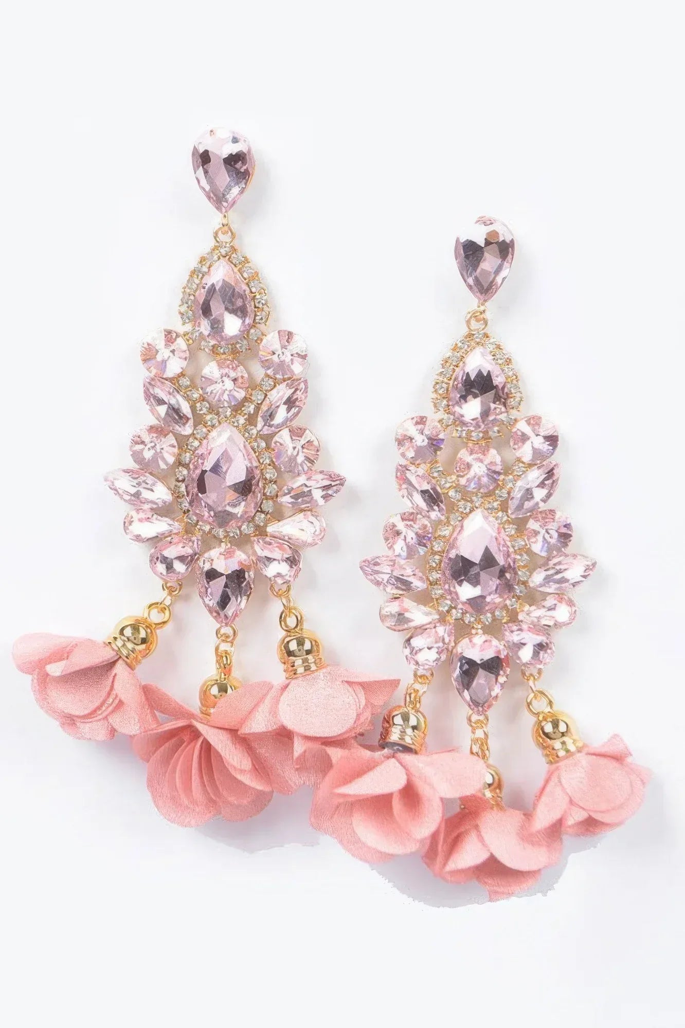 Multi Rhinestone Flower Party Earring | Mixtshop LLC