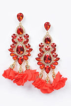 Multi Rhinestone Flower Party Earring | Mixtshop LLC