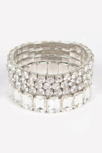 Multi Acrylic Stone Stretch Bracelet | Mixtshop LLC