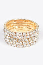 Multi Rhinestone Stretch Bracelet | Mixtshop LLC