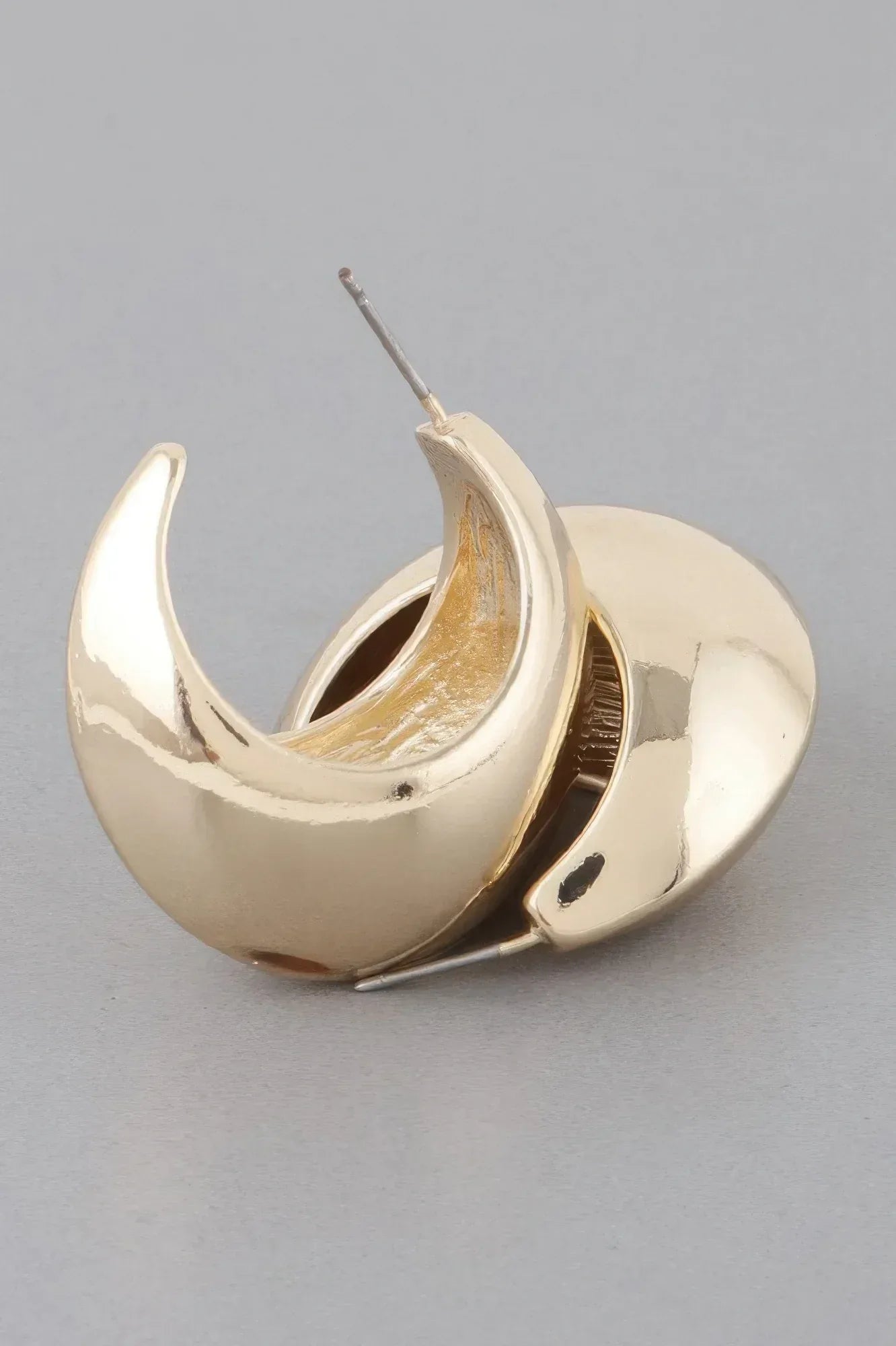 Crescent Moon Hoop Earrings | Mixtshop LLC