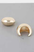 Crescent Moon Hoop Earrings | Mixtshop LLC