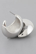 Crescent Moon Hoop Earrings | Mixtshop LLC