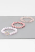 Triple Crystal Clover Bead Bracelet | Mixtshop LLC