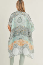 Allover Mixed Print Kimono | Mixtshop LLC