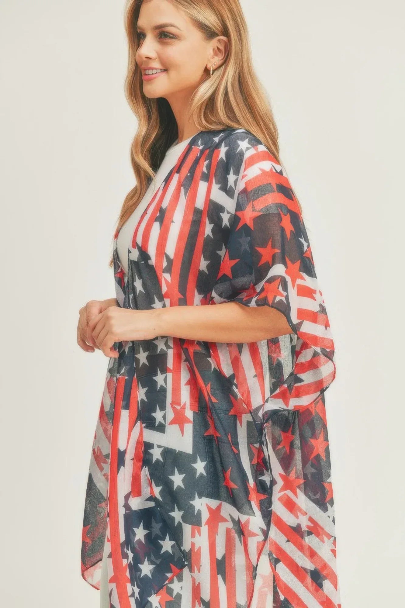 American Flag Kimono Secondary image