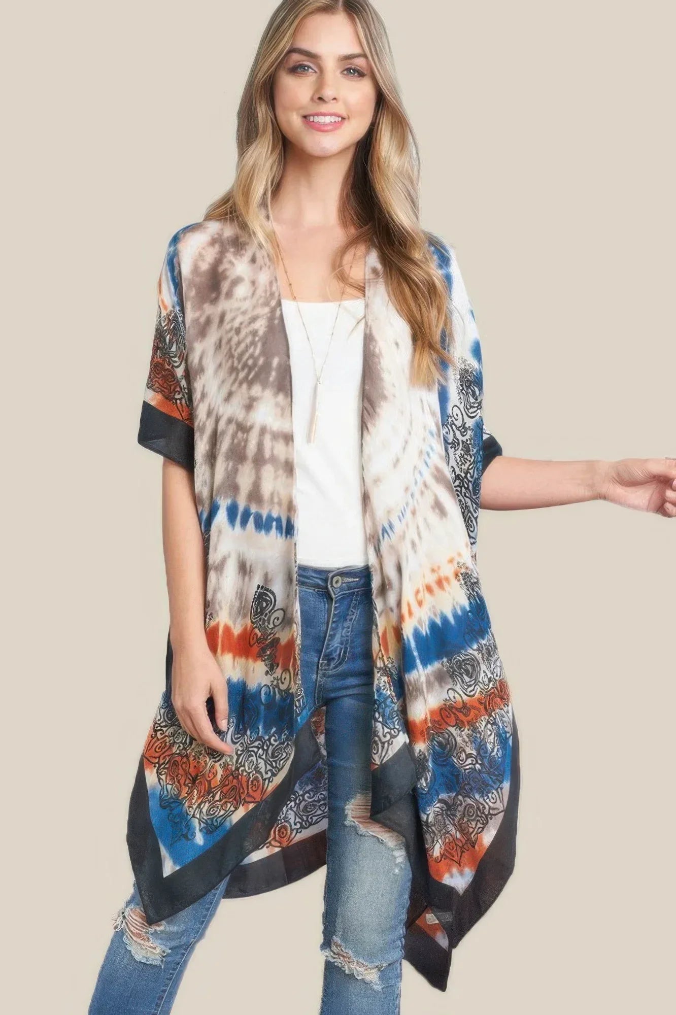 Tie Dye Boho Kimono | Mixtshop LLC
