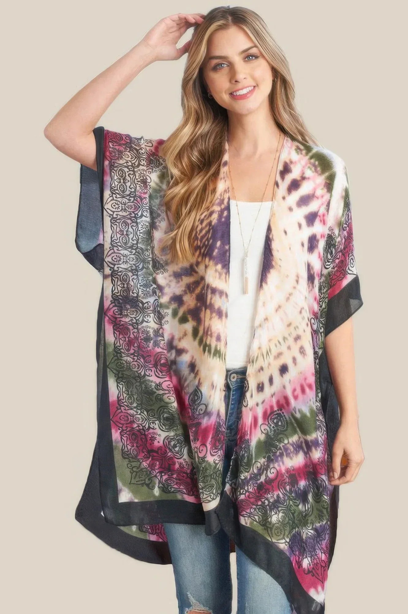 Tie Dye Boho Kimono | Mixtshop LLC