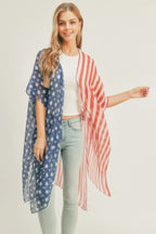 Half N Half American Flag Kimono | Mixtshop LLC
