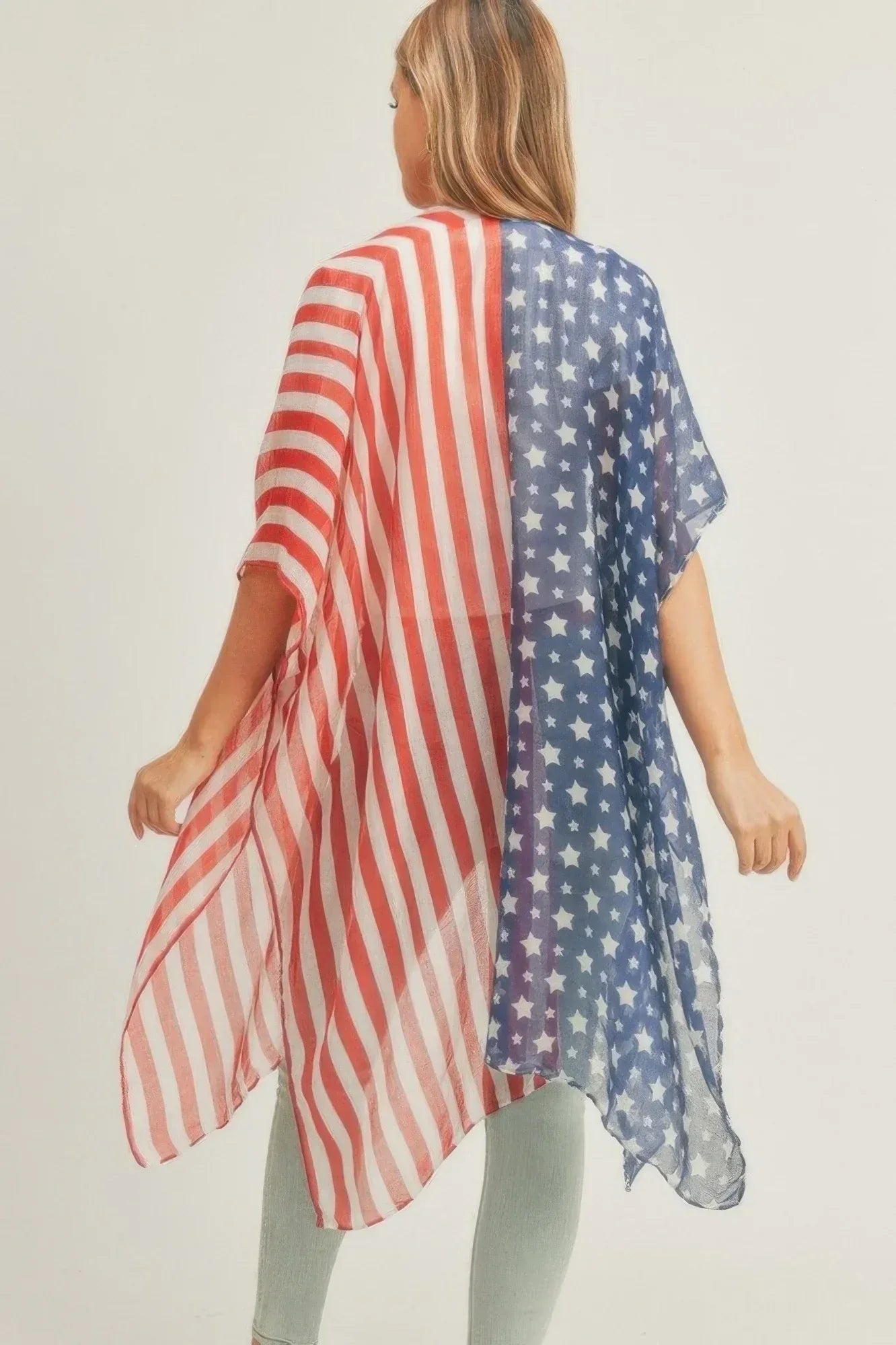 Half N Half American Flag Kimono | Mixtshop LLC
