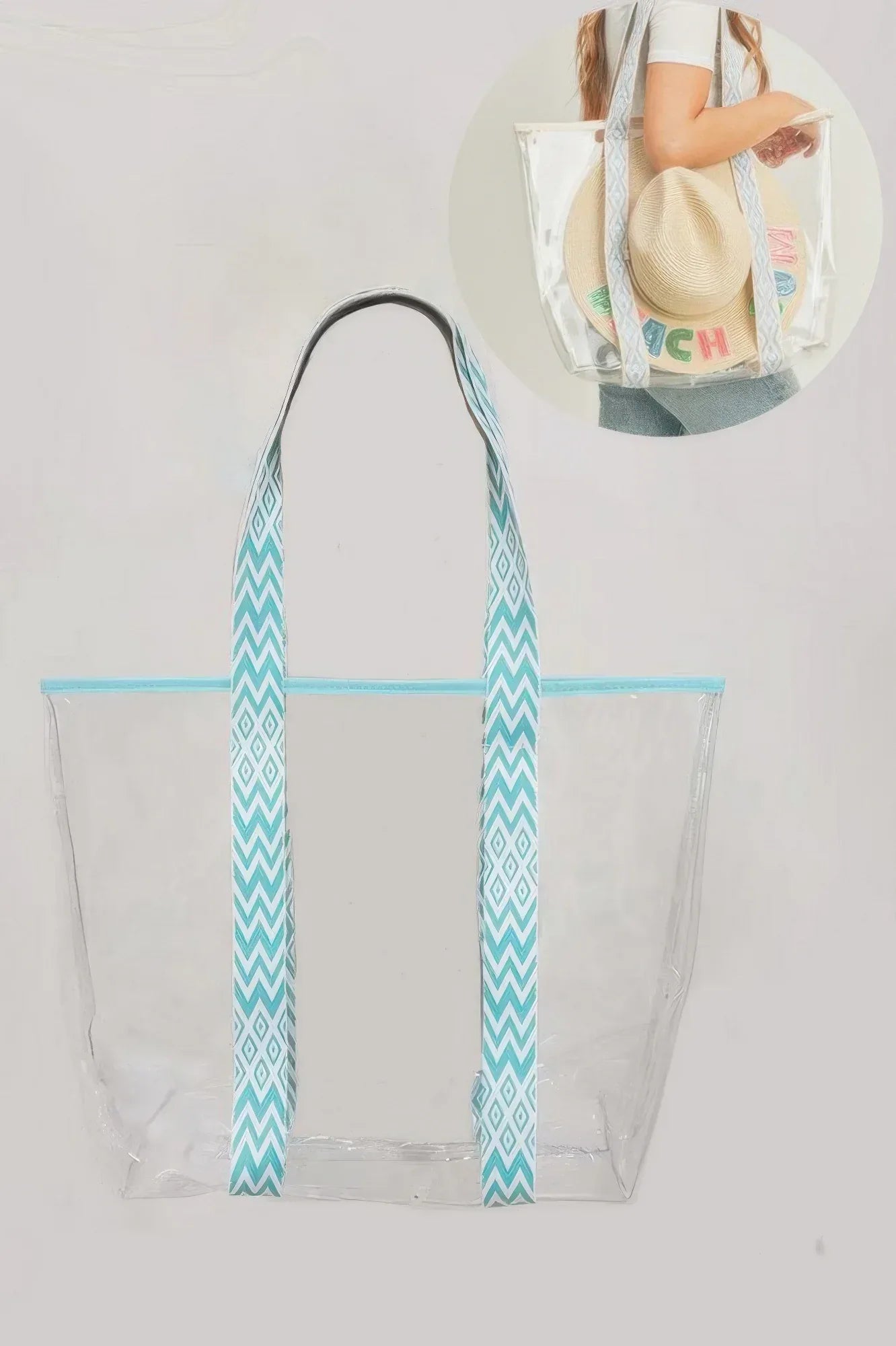 Hat Carrying Clear Tote Bag | Mixtshop LLC Main image