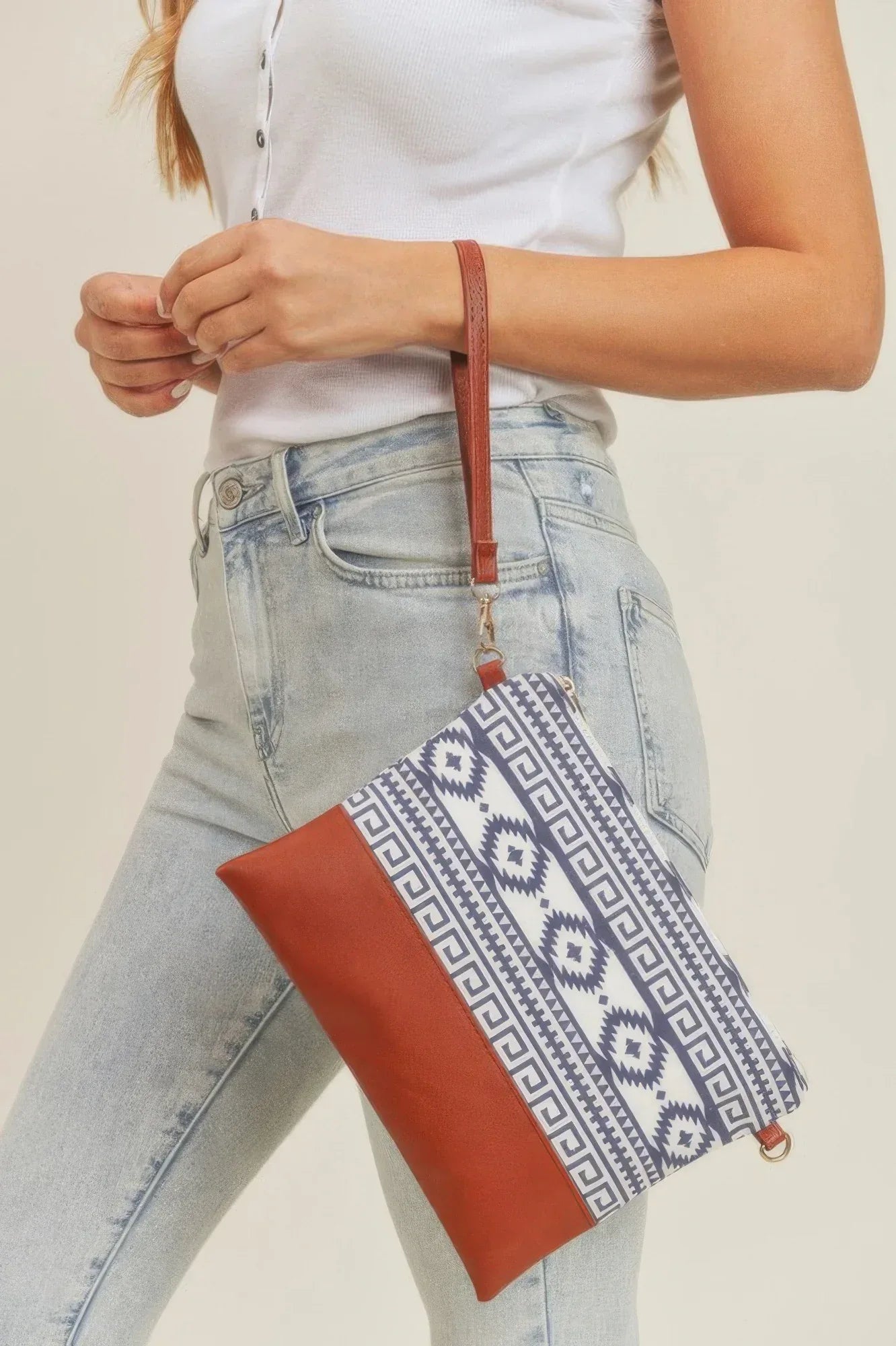 Aztec Crossbody & Wristlet Bag Secondary image