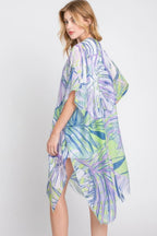 Hand Drawn Tropical Leaves Kimono | Mixtshop LLC