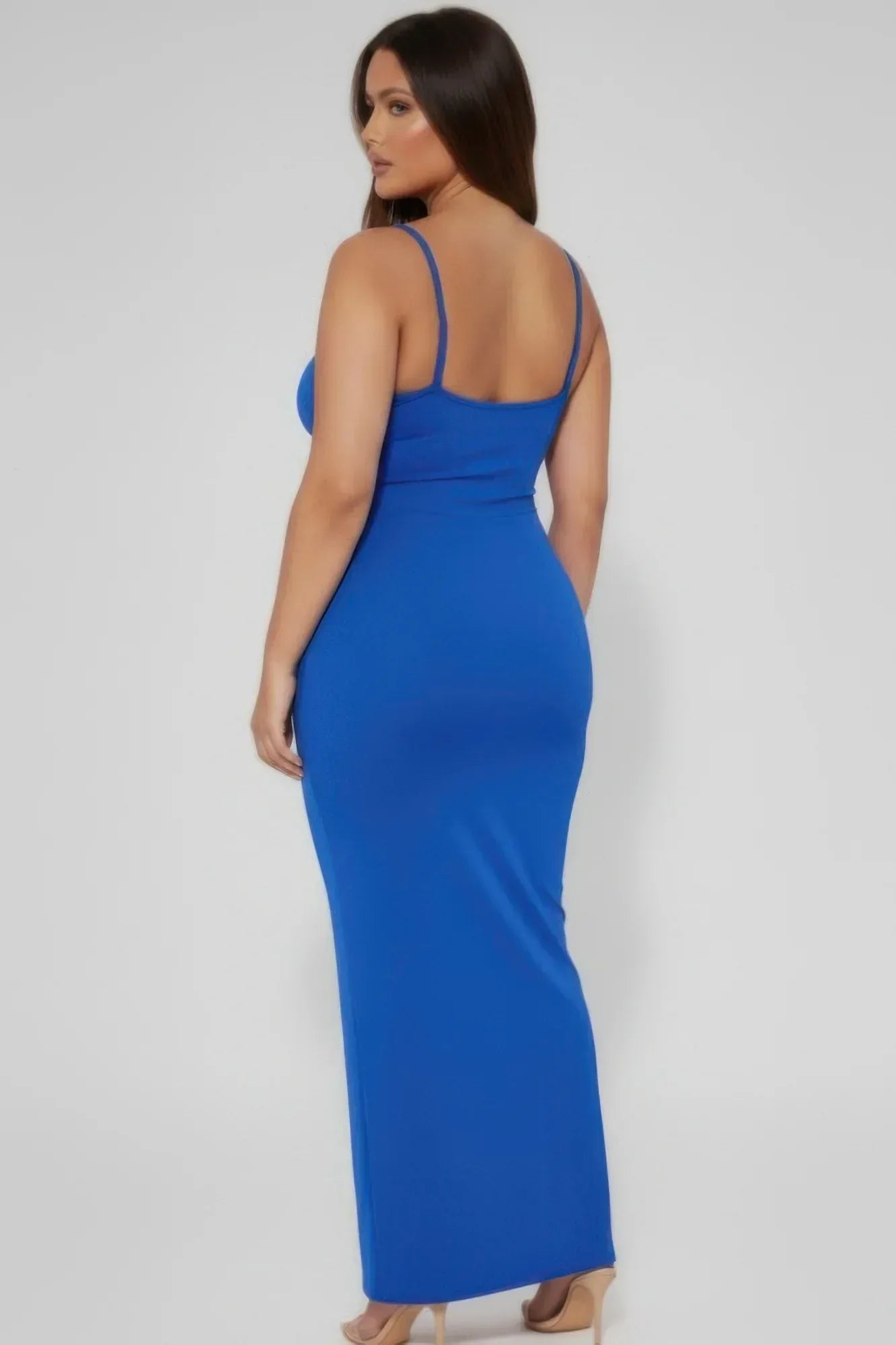 Plus Ribbed Mermaaid Hem Cami Dress | Mixtshop LLC