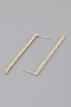Rhinestone Pearl Drop Earrings | Mixtshop LLC