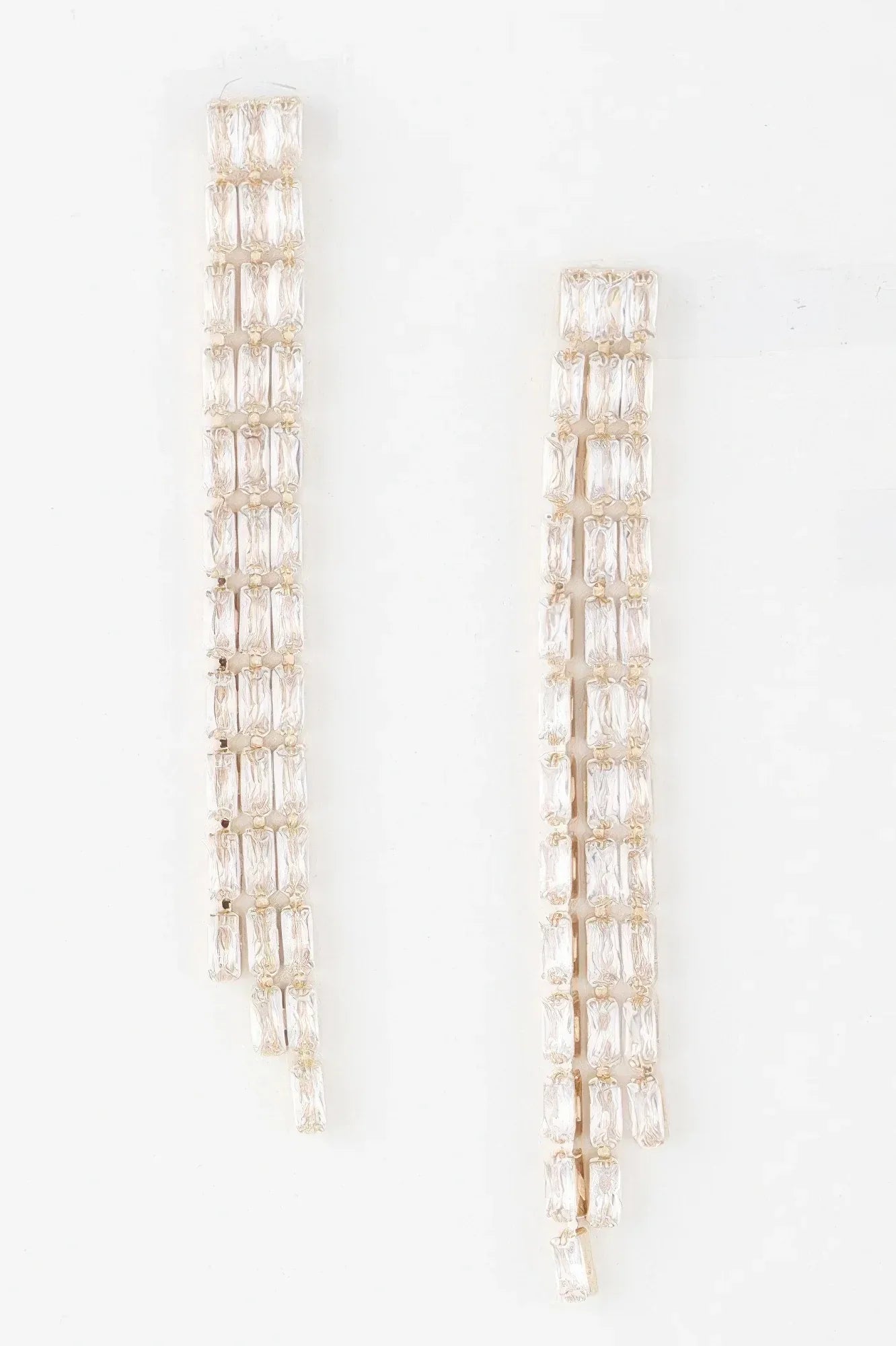 Rhinestone Tassle Earrings | Mixtshop LLC Main image
