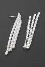 Rhinestone Tassle Earrings | Mixtshop LLC
