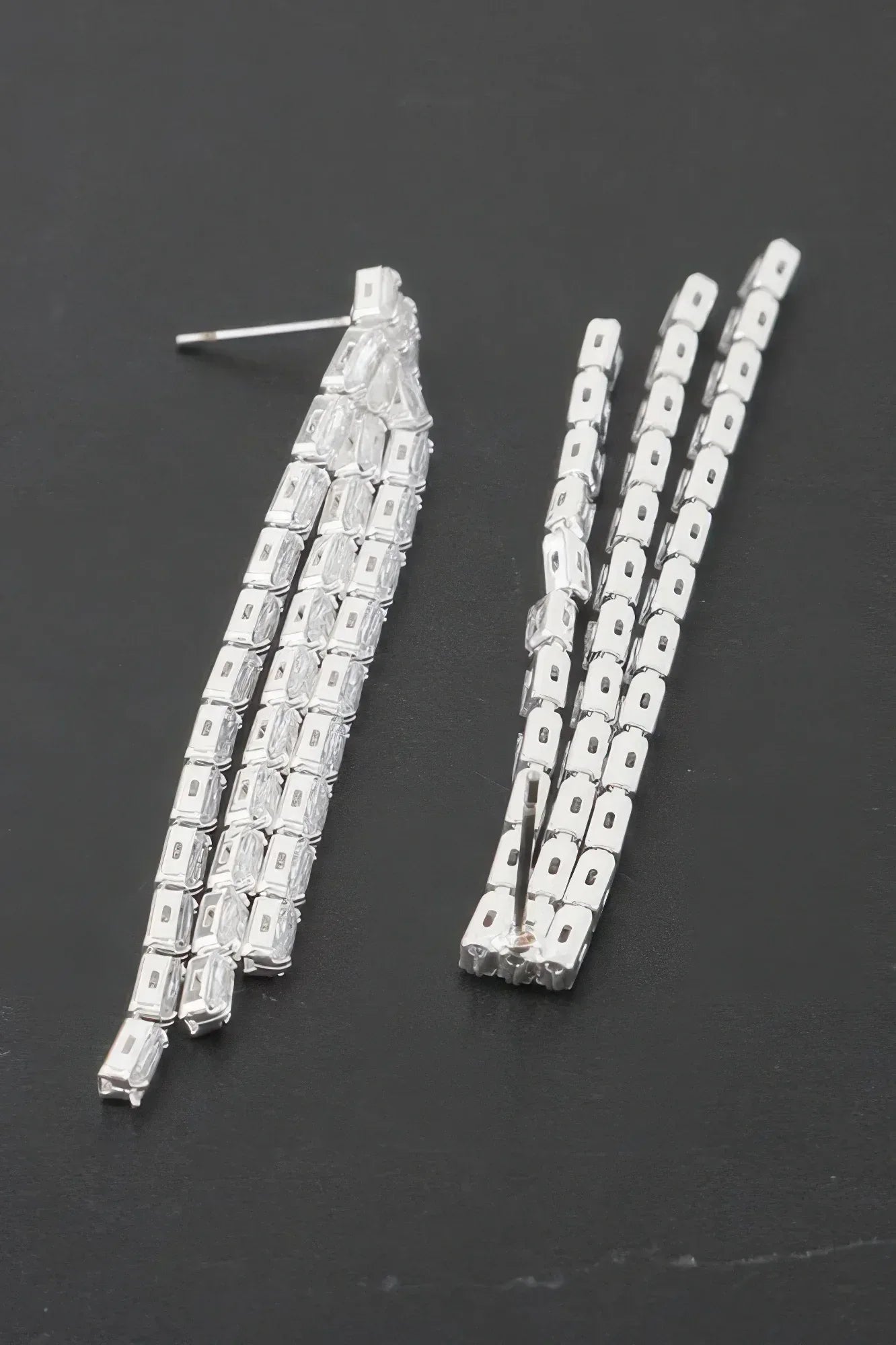 Rhinestone Tassle Earrings | Mixtshop LLC