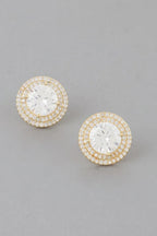 Crystal Rhinestone Stud Earrings | Mixtshop LLC