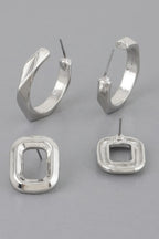 Copper Metal Clip Earrings Set | Mixtshop LLC