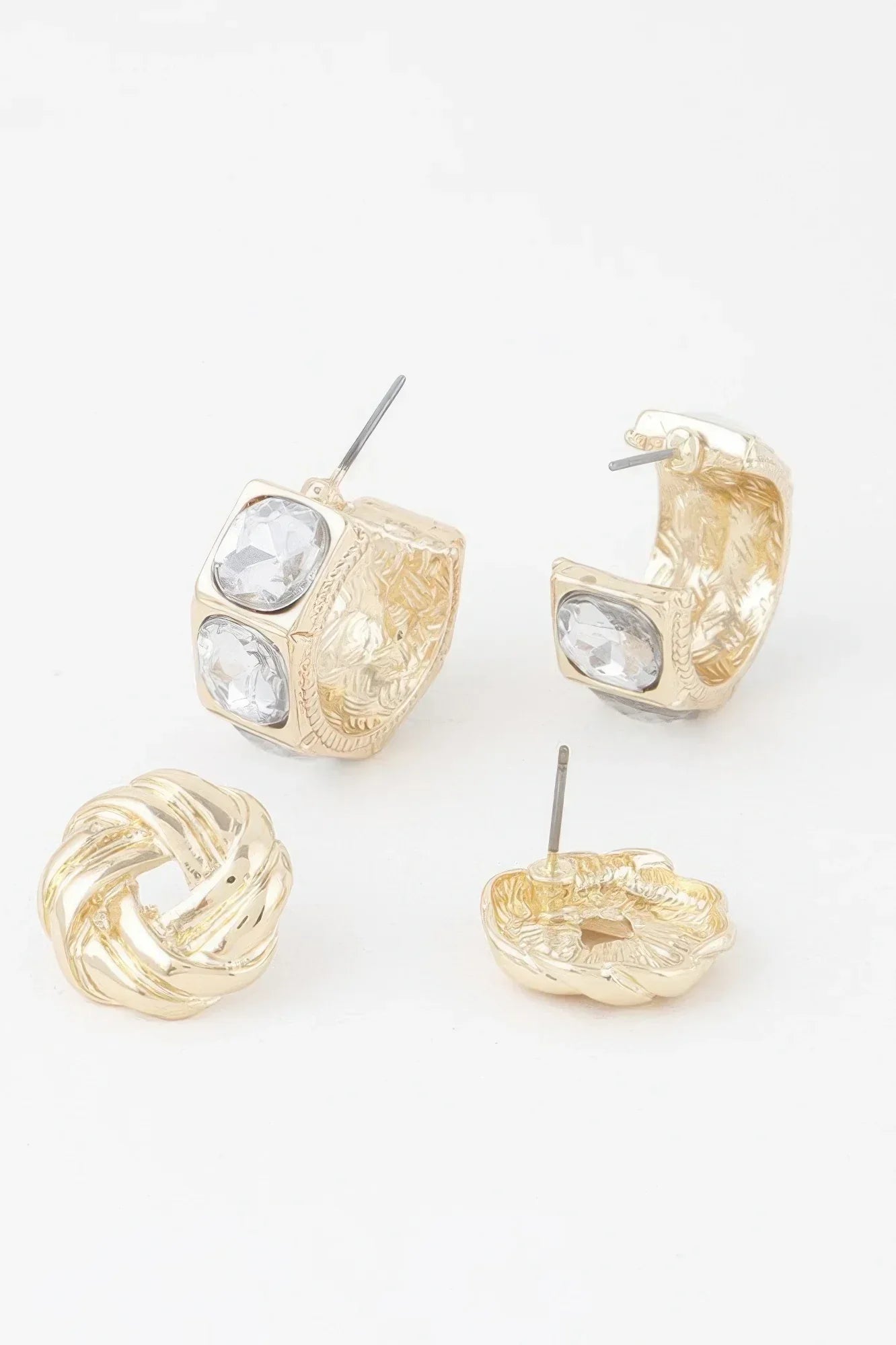 Embellished Zircon Earrings Set | Mixtshop LLC