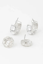 Embellished Zircon Earrings Set | Mixtshop LLC