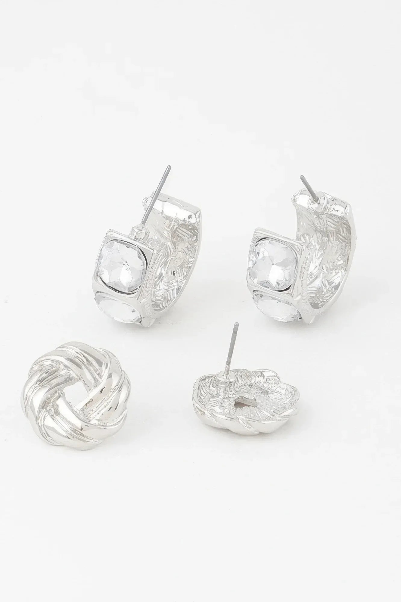 Embellished Zircon Earrings Set | Mixtshop LLC