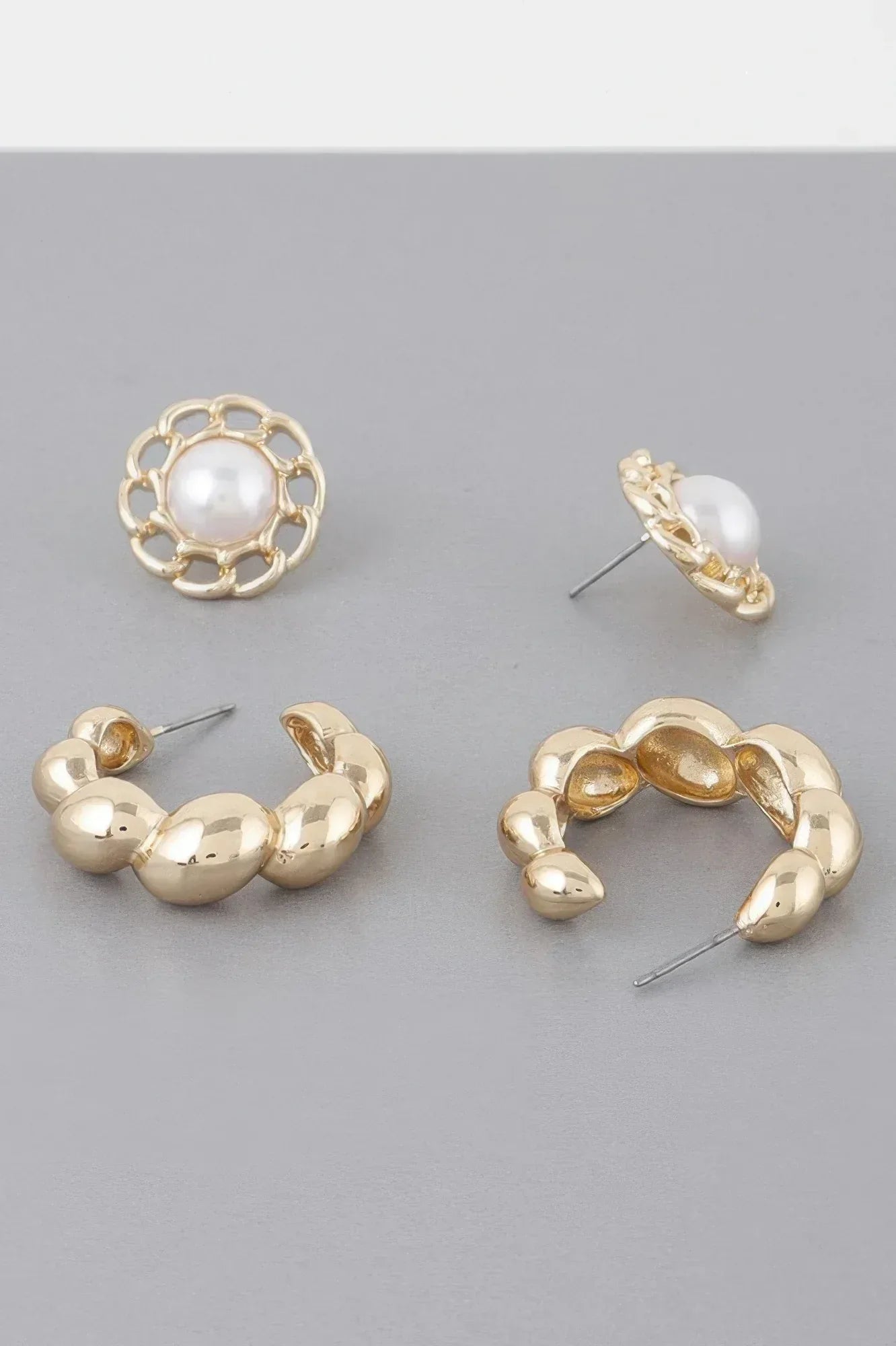 Bubbly Hoops Gold Earrings | Mixtshop LLC