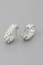 Textured Ware Brass Cuff Earrings | Mixtshop LLC