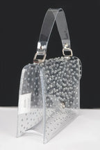 Rhinestone Hot Fix Clear Crossbody Bag | Mixtshop LLC