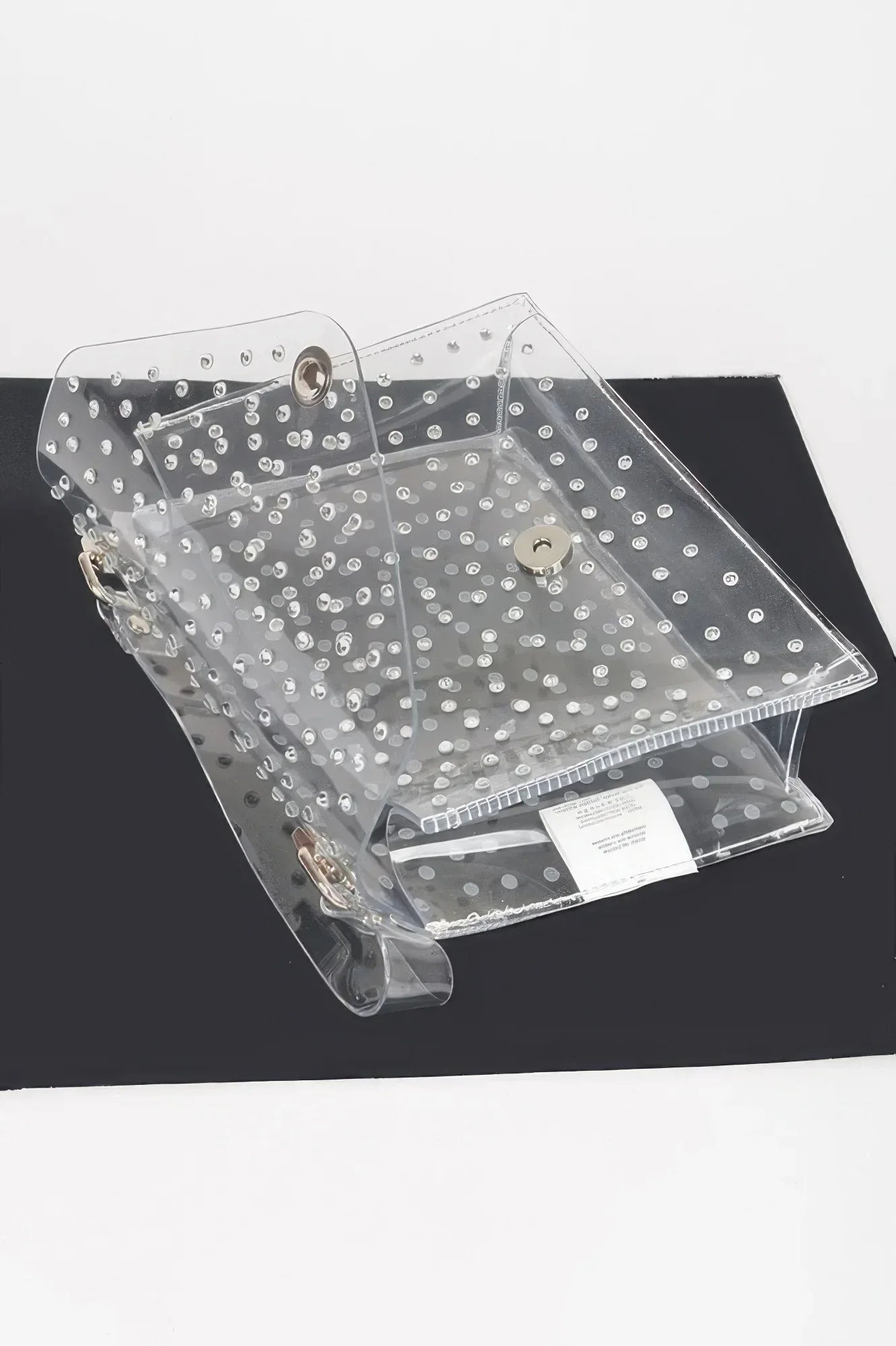 Rhinestone Hot Fix Clear Crossbody Bag | Mixtshop LLC