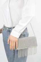 Rhinestone Fringe Clutch | Mixtshop LLC