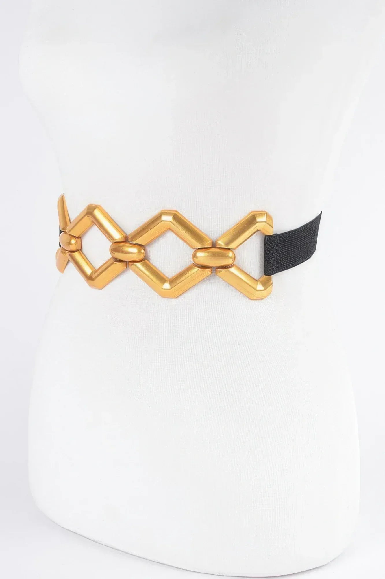 Multi Metal Buckle Elastic Plus Size Belt Secondary image