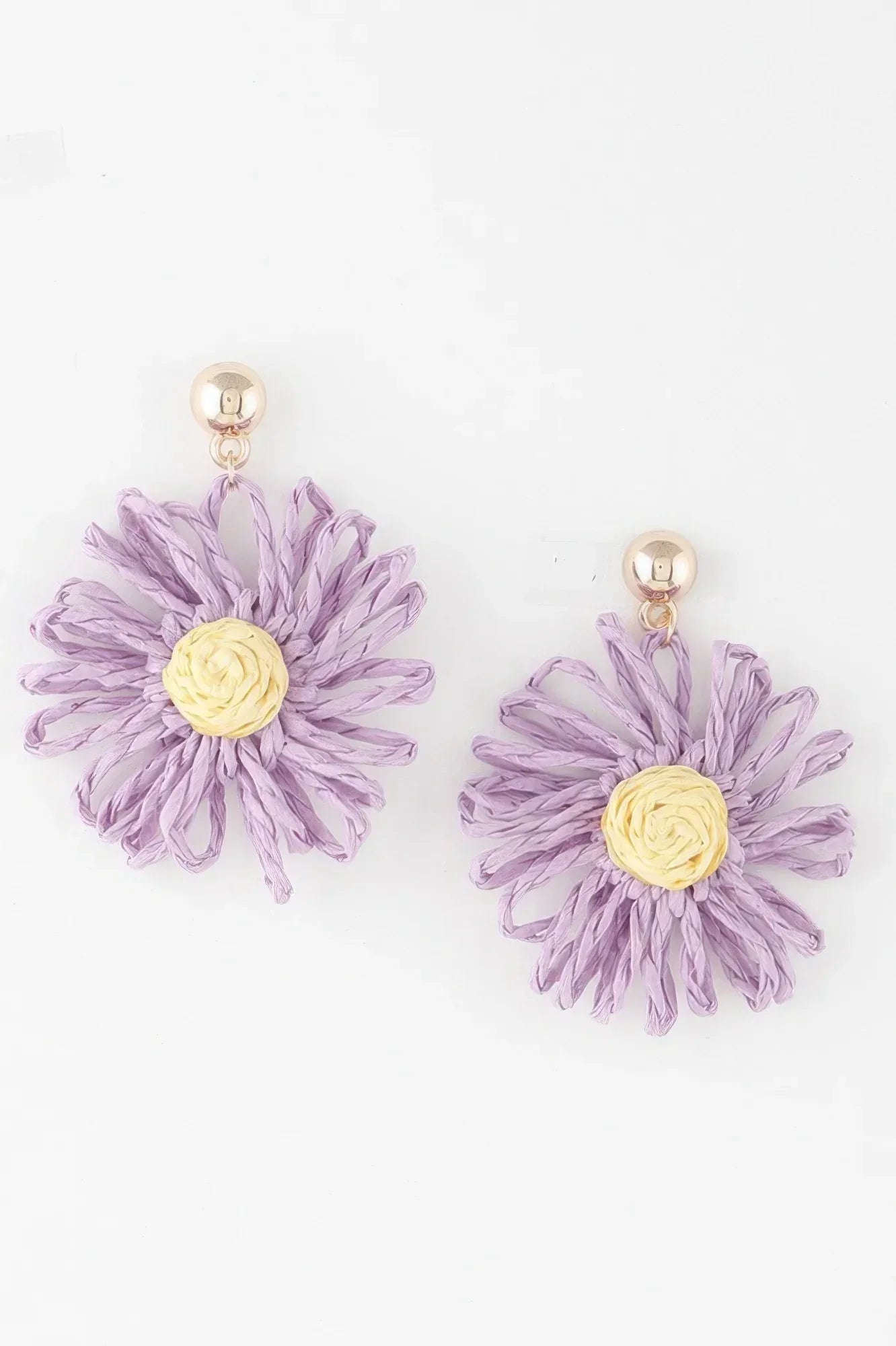 Cute Tweed Flower Earrings | Mixtshop LLC