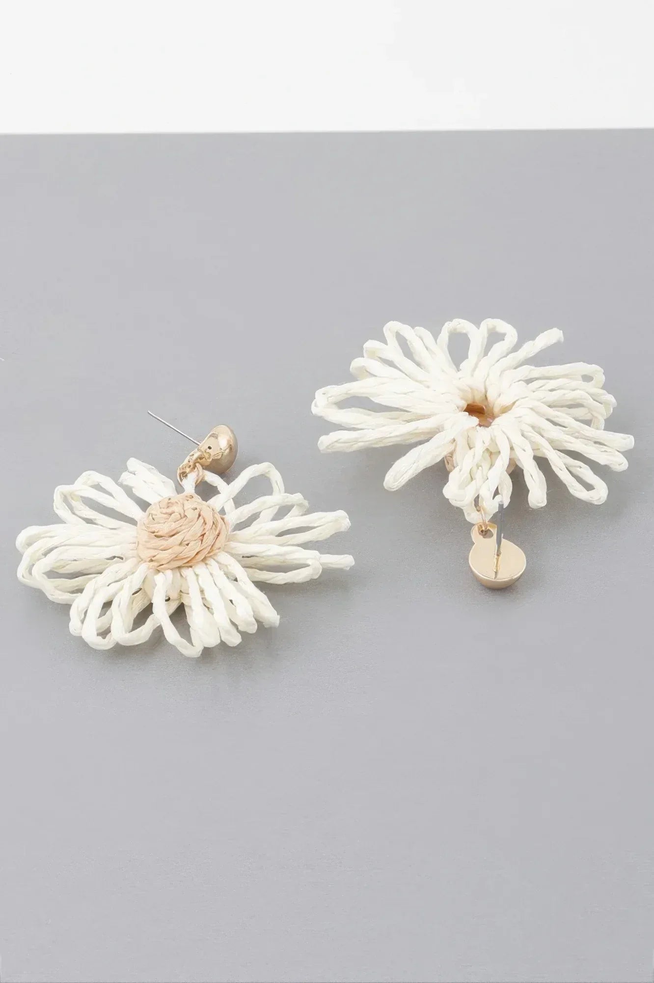 Cute Tweed Flower Earrings | Mixtshop LLC