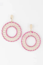 Twisted Weaved Disk Earrings | Mixtshop LLC