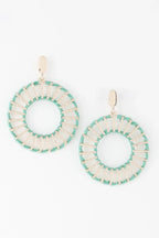 Twisted Weaved Disk Earrings | Mixtshop LLC