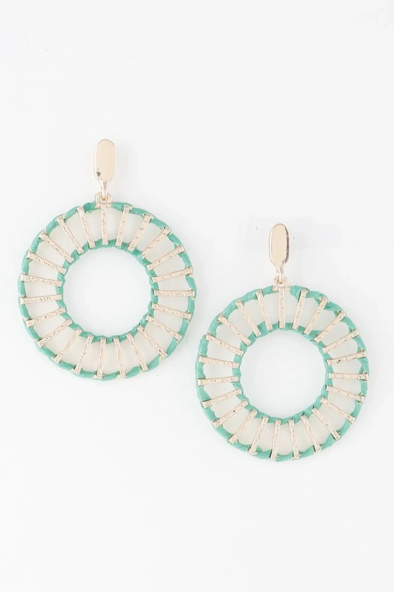 Twisted Weaved Disk Earrings | Mixtshop LLC