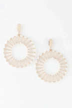 Twisted Weaved Disk Earrings | Mixtshop LLC