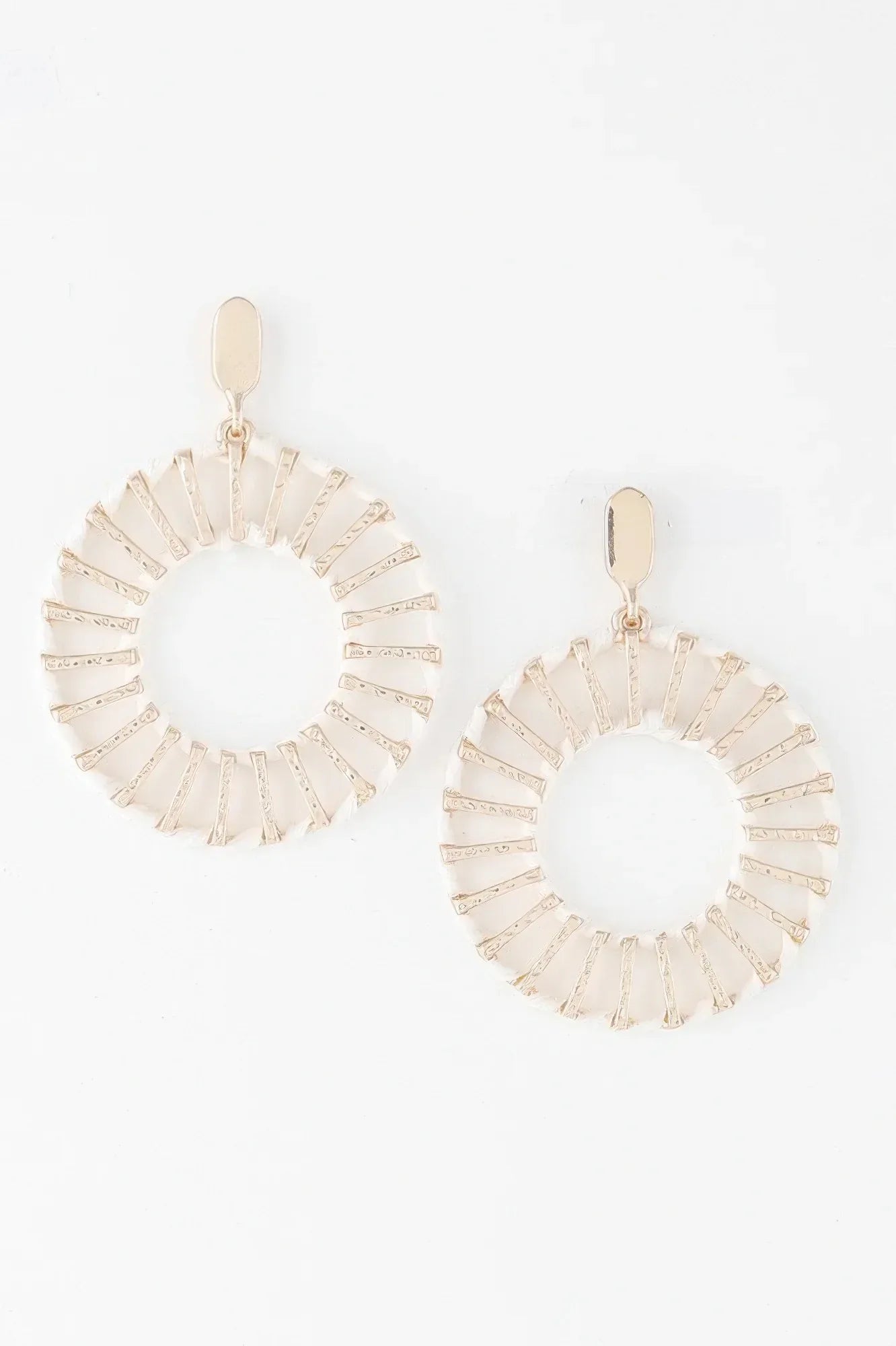 Twisted Weaved Disk Earrings | Mixtshop LLC