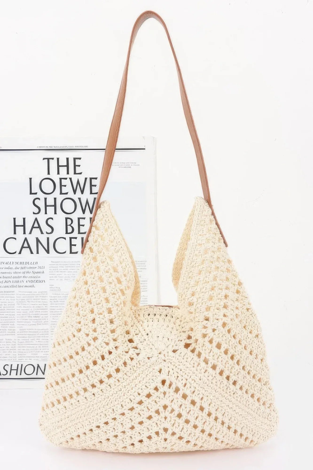 Crochet Shoulder Bag With Pouch | Mixtshop LLC Main image