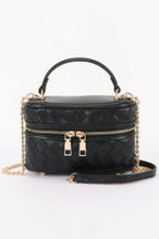 Embossed Vegan Leather Vanity Bag | Mixtshop LLC