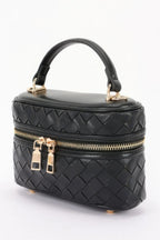 Embossed Vegan Leather Vanity Bag | Mixtshop LLC